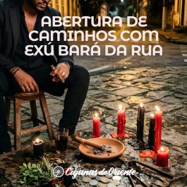 ABERTURA DE CAMINHOS COM EX� BAR� DA RUA